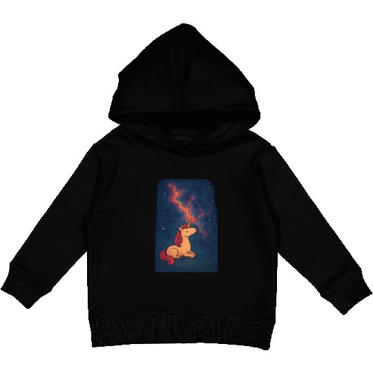 Celestial Unicorn Dreamscape Kids Pullover Hoodies