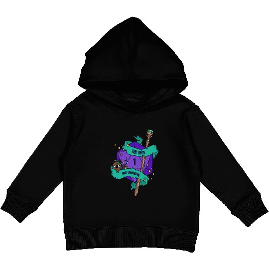 Laughing Dice Wizard Kids Pullover Hoodies