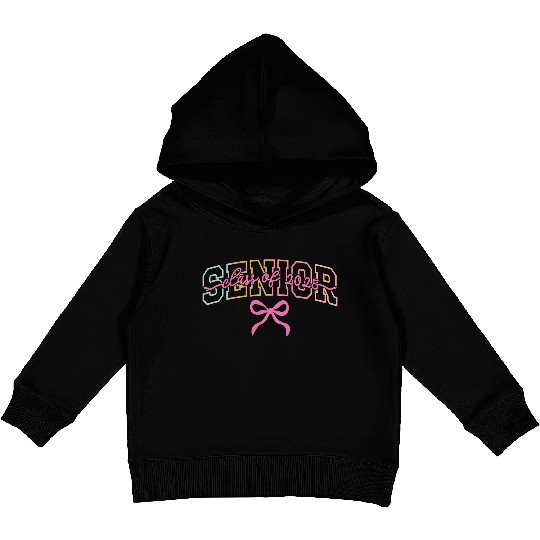 Celebration of 2025 Graduation with Bow Kids Pullover Hoodies