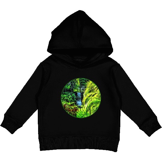 Bahamas - Tropical Waterfall Kids Pullover Hoodies