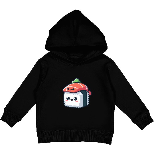 kawaii sushi character - food Kids Pullover Hoodies