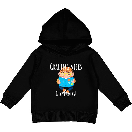 Graduation Vibes Not Papers Fun Design Kids Pullover Hoodies
