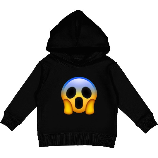 Expressive Scream Emmoticon Kids Pullover Hoodies