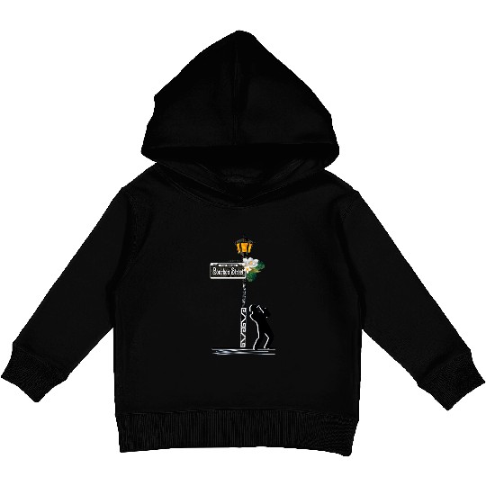 Bourbon Street Saxophonist 2 Kids Pullover Hoodies