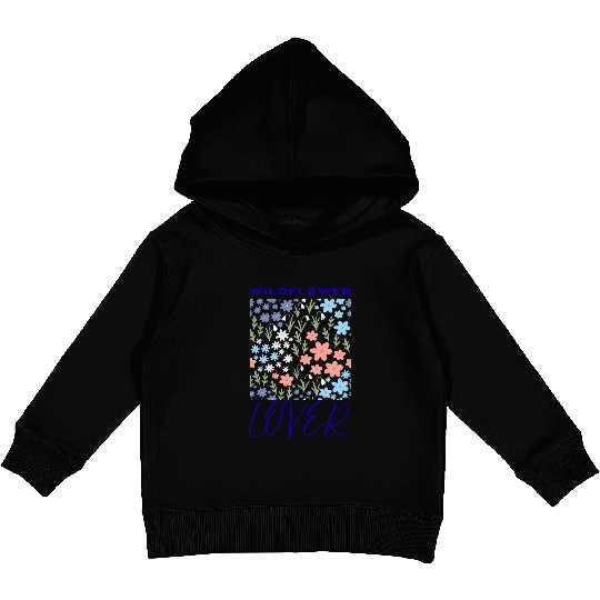 Wildflower Lover Floral Design Kids Pullover Hoodies