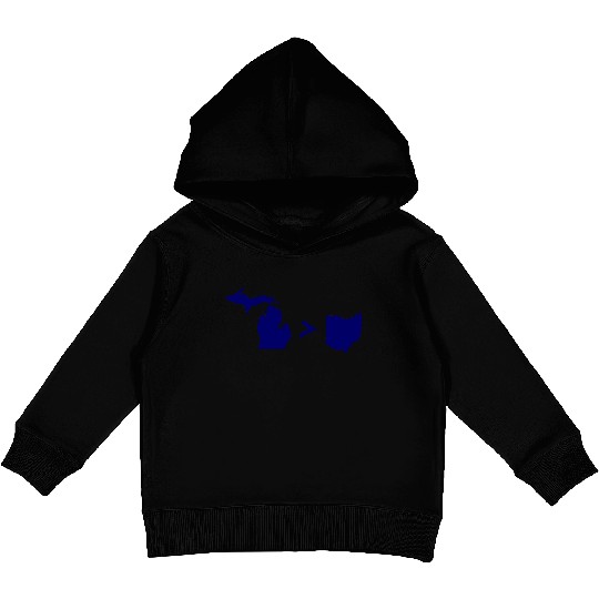 Funny Michigan Greater Than Ohio Kids Pullover Hoodies
