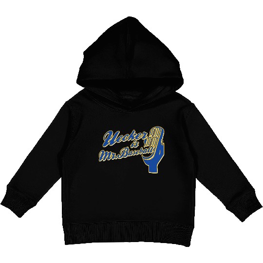 Ueck Uecker Milwaukee Mr. Baseball Kids Pullover Hoodies