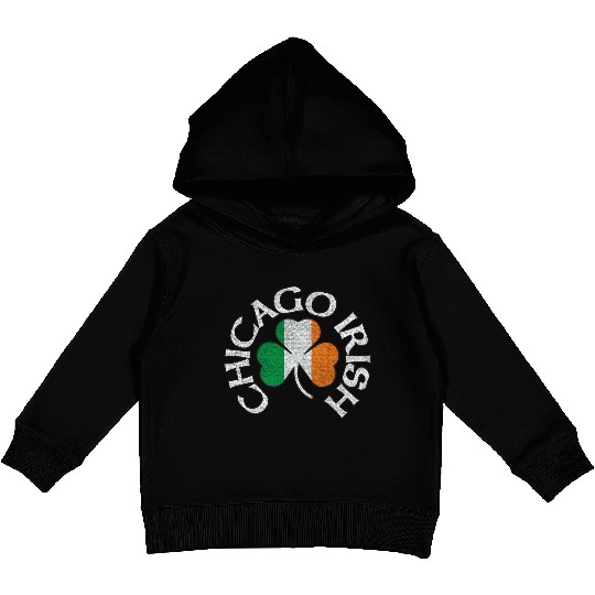Chicago Irish Shamrock Apparel Kids Pullover Hoodies