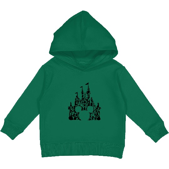 Discover All Disney Characters Inside Mickey Head Kids Pullover Hoodies