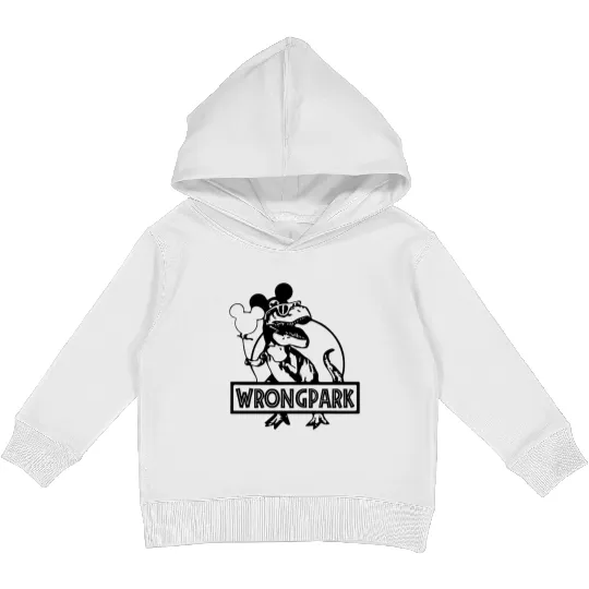 Wrong Park Kids Pullover Hoodies, Disney Kids Pullover Hoodies, Disneyland Theme Park Kids Pullover Hoodies, Jurassic Park Kids Pullover Hoodies, Disney Matching Kids Pullover Hoodies