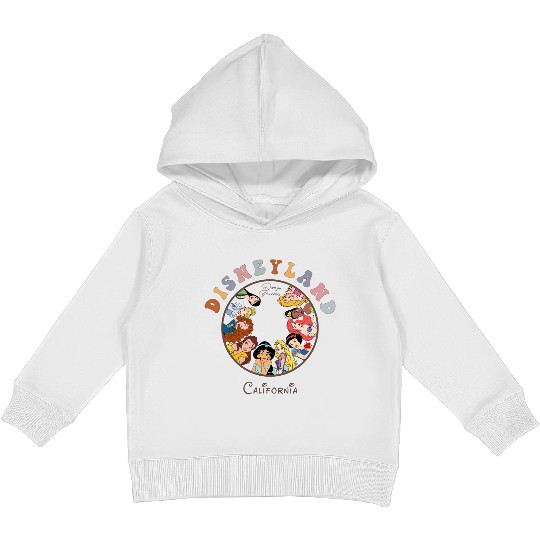 Disneyland California Vintage Kids Pullover Hoodies, Disney Princess  Kids Pullover Hoodies