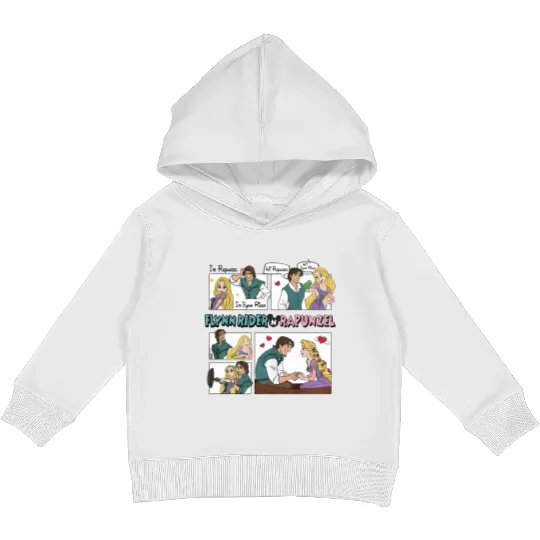 Tangled Couple Kids Pullover Hoodies, Rapunzel And Flynn Rider Couple Kids Pullover Hoodies, Disney Valentines Kids Pullover Hoodies