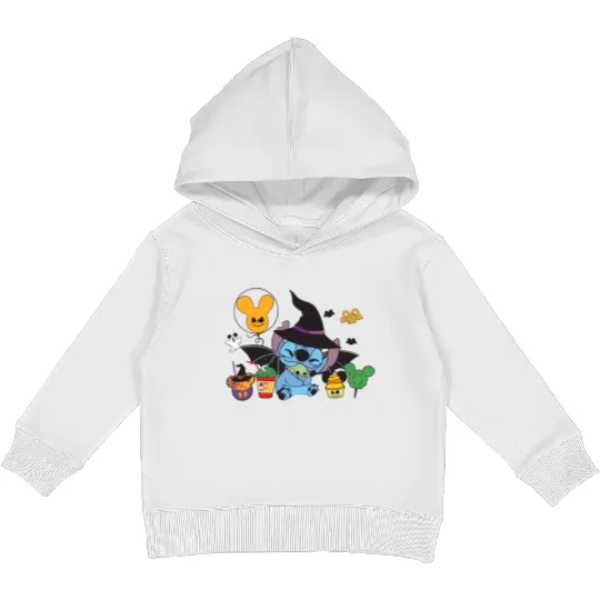 Disney Stitch Halloween Kids Pullover Hoodies, Stitch Halloween, Disney Halloween, Disney Trick or Treat Kids Pullover Hoodies, Stitch Halloween Gift