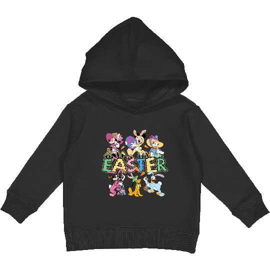 Mickey & Friends Kids Pullover Hoodies,Retro Disney Easter Kids Pullover Hoodies