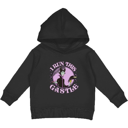 Disney Sleeping Beauty Villains Maleficent Runs This Castle Retro Kids Pullover Hoodies, WDW Trip Unisex Kids Pullover Hoodies