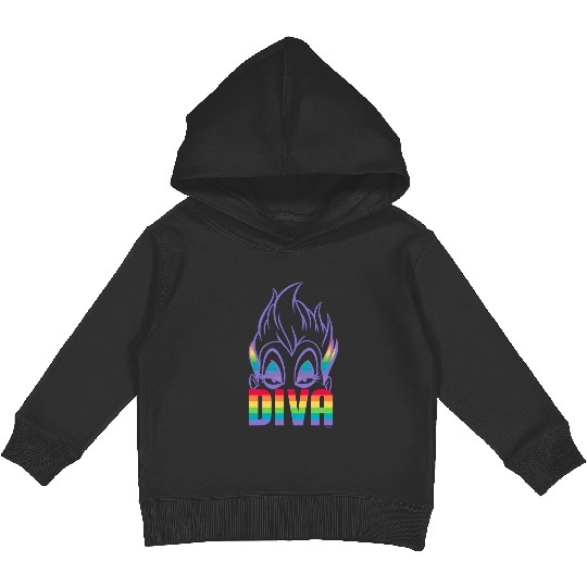 Disney villains ursula diva pride Kids Pullover Hoodies