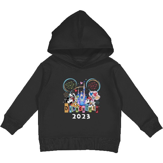 Disney Trip 2023 Family Kids Pullover Hoodies, Mickey And Friends 2023 Kids Pullover Hoodies