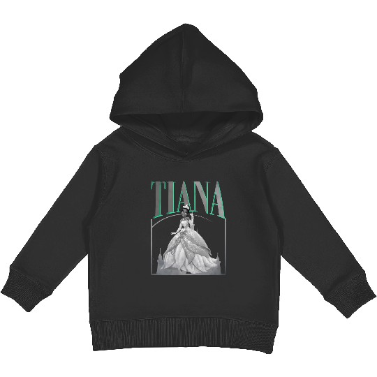Retro Tiana 90s Kids Pullover Hoodies, Disney princess Kids Pullover Hoodies
