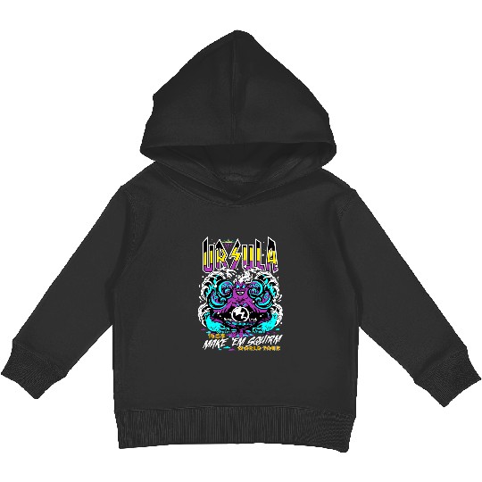 Disney Villains The Little Mermaid Ursula World Tour Band Retro Kids Pullover Hoodies