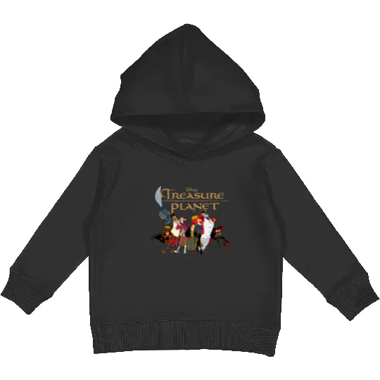 Discover Disney Treasure Planet Logo and Characters Kids Pullover Hoodies