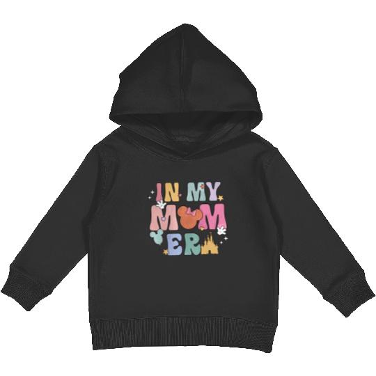 Discover In My Mom Era Kids Pullover Hoodies, Funny Disney Mom Kids Pullover Hoodies, Retro Mom Era Kids Pullover Hoodies