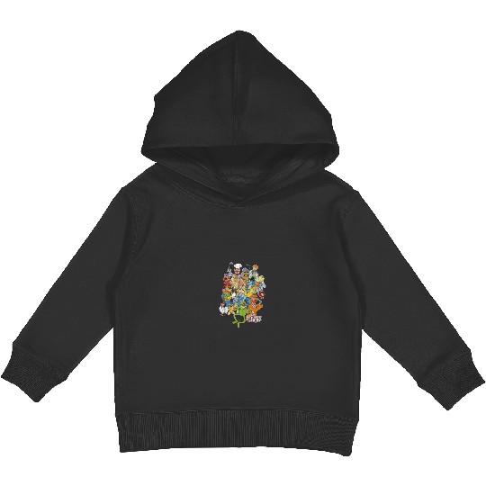 Disneyss The Muppets Main Characters Distressed Group Shot Kids Pullover Hoodies