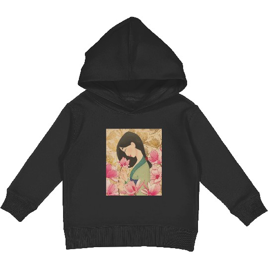 Disney Mulan Floral Kids Pullover Hoodies