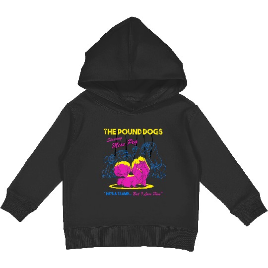 Disneyss The Lady And The Tramp Miss Peg Neon Portrait Kids Pullover Hoodies