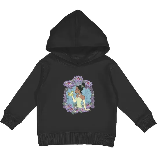 Disneyss Princess And The Frog Tiana Naveen Frog Glass Kids Pullover Hoodies