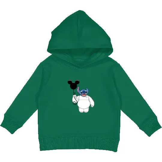Disney Stitch and Baymax Body Balloon Kids Pullover Hoodies