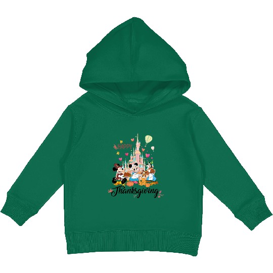 Disney Thanksgiving Kids Pullover Hoodies, Disney Fall Kids Pullover Hoodies, Happy Thanksgiving