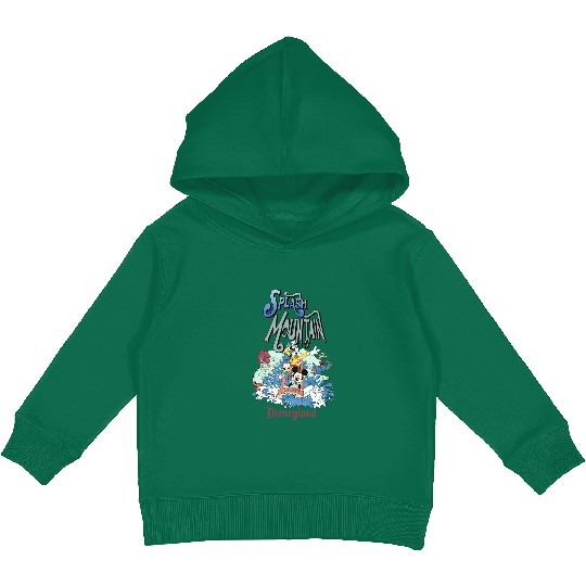 Retro Splash Mountain Kids Pullover Hoodies, Mickey and Friends Kids Pullover Hoodies, Disneyland Water Ride Kids Pullover Hoodies