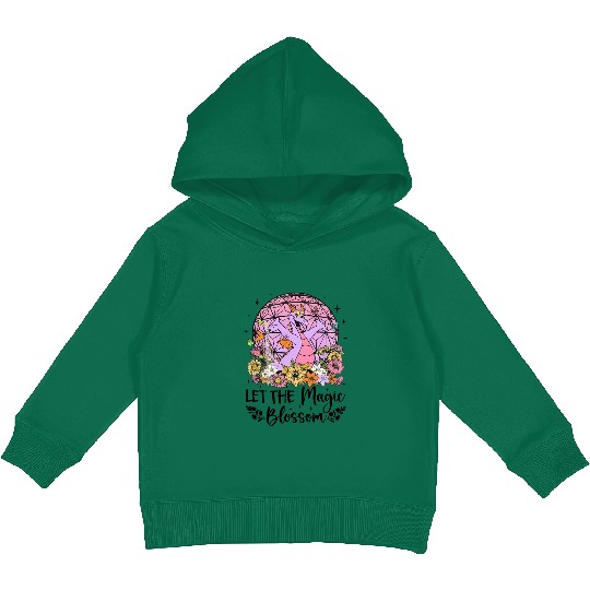 Disney Figment Dragon Kids Pullover Hoodies, Magic Blossom Kids Pullover Hoodies, Purple Dragon Kids Pullover Hoodies