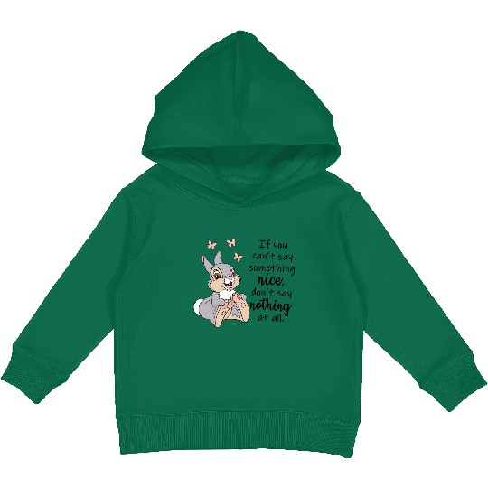 Disney Inspired Thumper Bambi Unisex Short Sleeve Kids Pullover Hoodies, Don't Say Nothing At All