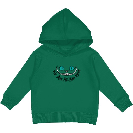 Disney Cheshire Cat Kids Pullover Hoodies, We're All Mad Kids Pullover Hoodies, Alice in Wonderland Sweater, We're All Mad Here Kids Pullover Hoodies