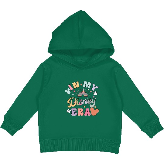 In My Disney Era Kids Pullover Hoodies, Disney Trip, Colorful Vacay Kids Pullover Hoodies