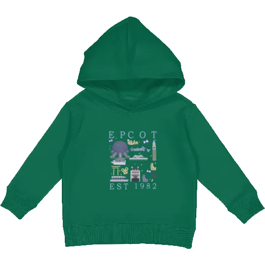Disney Epcot Est 1982  Kids Pullover Hoodies, Mickey And Friends, Epcot Center 1982 Kids Pullover Hoodies