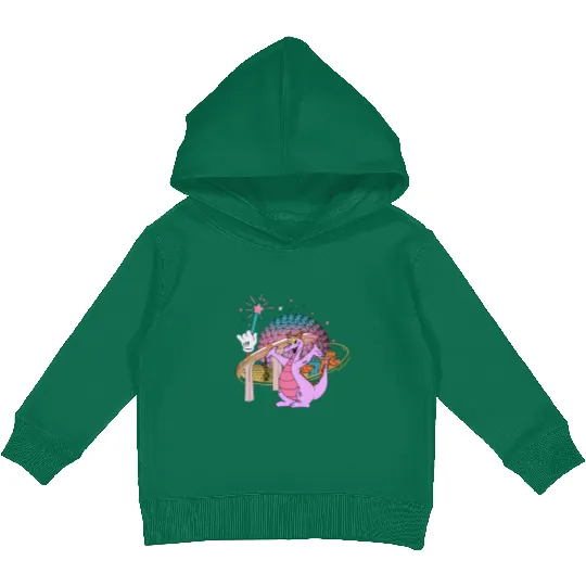 Disney Dragon Figment Kids Pullover Hoodies Epcot Figment Kids Pullover Hoodies, Mascot Figment Kids Pullover Hoodies