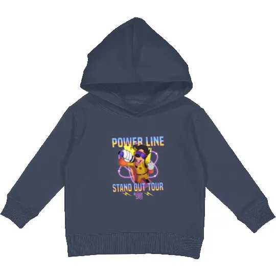 Powerline Stand Out World Tour 95 Kids Pullover Hoodies, Disney Powerline Goofy Movie Kids Pullover Hoodies