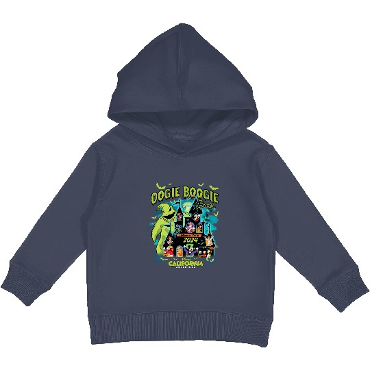 Vintage Oogie Boogie Bash 2024 Halloween Disney castle Kids Pullover Hoodies, Mickey & friends