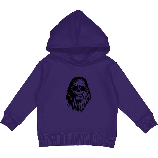 Chewbacca With Sunglasses Star Wars  Kids Pullover Hoodies , Disney Kids Pullover Hoodies