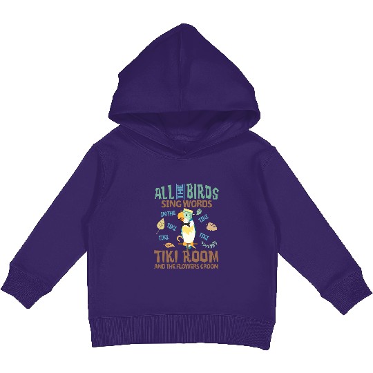 Vintage Tiki Room Kids Pullover Hoodies, Disneyland Family Kids Pullover Hoodies, Enchanted Tiki Room Kids Pullover Hoodies