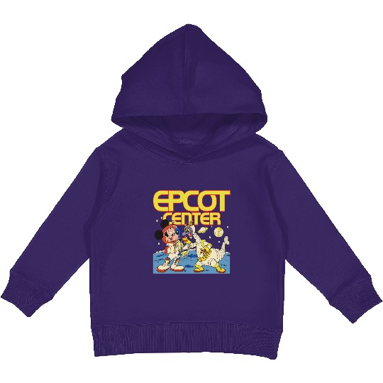 Disney Epcot Mickey Mouse & Figment Astronaut 1982 Retro Kids Pullover Hoodies