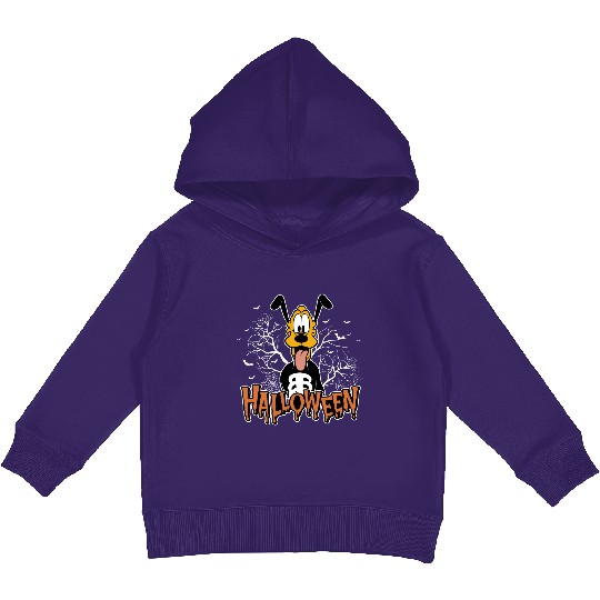 Pluto Skeleton Kids Pullover Hoodies, Halloween Kids Pullover Hoodies, Funny Skeleton Kids Pullover Hoodies, Disney Pluto Kids Pullover Hoodies, Disney Skeleton Kids Pullover Hoodies