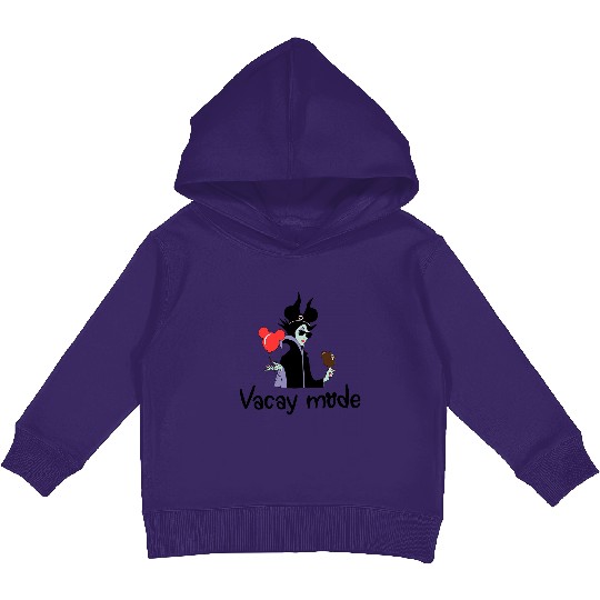Disney Villains Vacay Mode, Maleficent Queen Sleeping Beauty Villain Kids Pullover Hoodies
