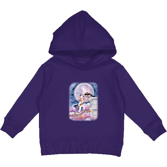 Disney Aladdin Kids Pullover Hoodies, Cute Jasmine & Aladdin Flying Carpet