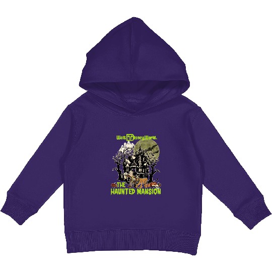 Vintage Disney Haunted Mansion Kids Pullover Hoodies, The Haunted Mansion Map Kids Pullover Hoodies