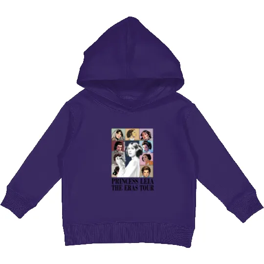 Princess Leia Eras Tour, Vintage Princess Leia Kids Pullover Hoodies