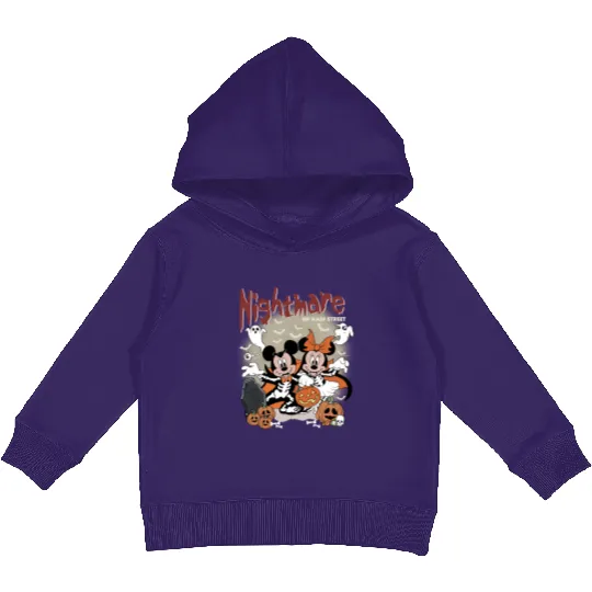 Discover Mickey and Minnie Halloween Kids Pullover Hoodies, Retro Disney Halloween  Color Kids Pullover Hoodies