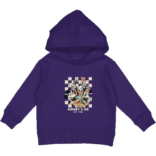 Discover Vintage Mickey & Co 1928 Kids Pullover Hoodies, Mickey And Friends Kids Pullover Hoodies, Disneyland Kids Pullover Hoodies